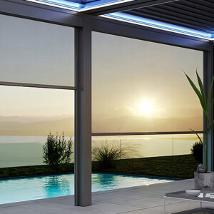 Ultra Wide Windproof Roller Blind